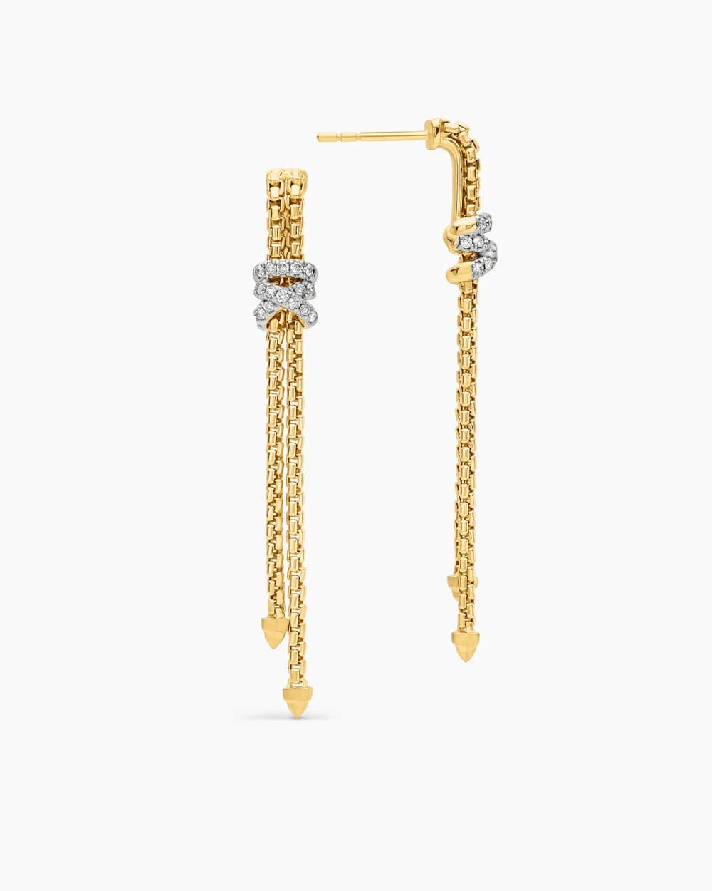 Helena Box Chain Drop Earring thumbnail 3