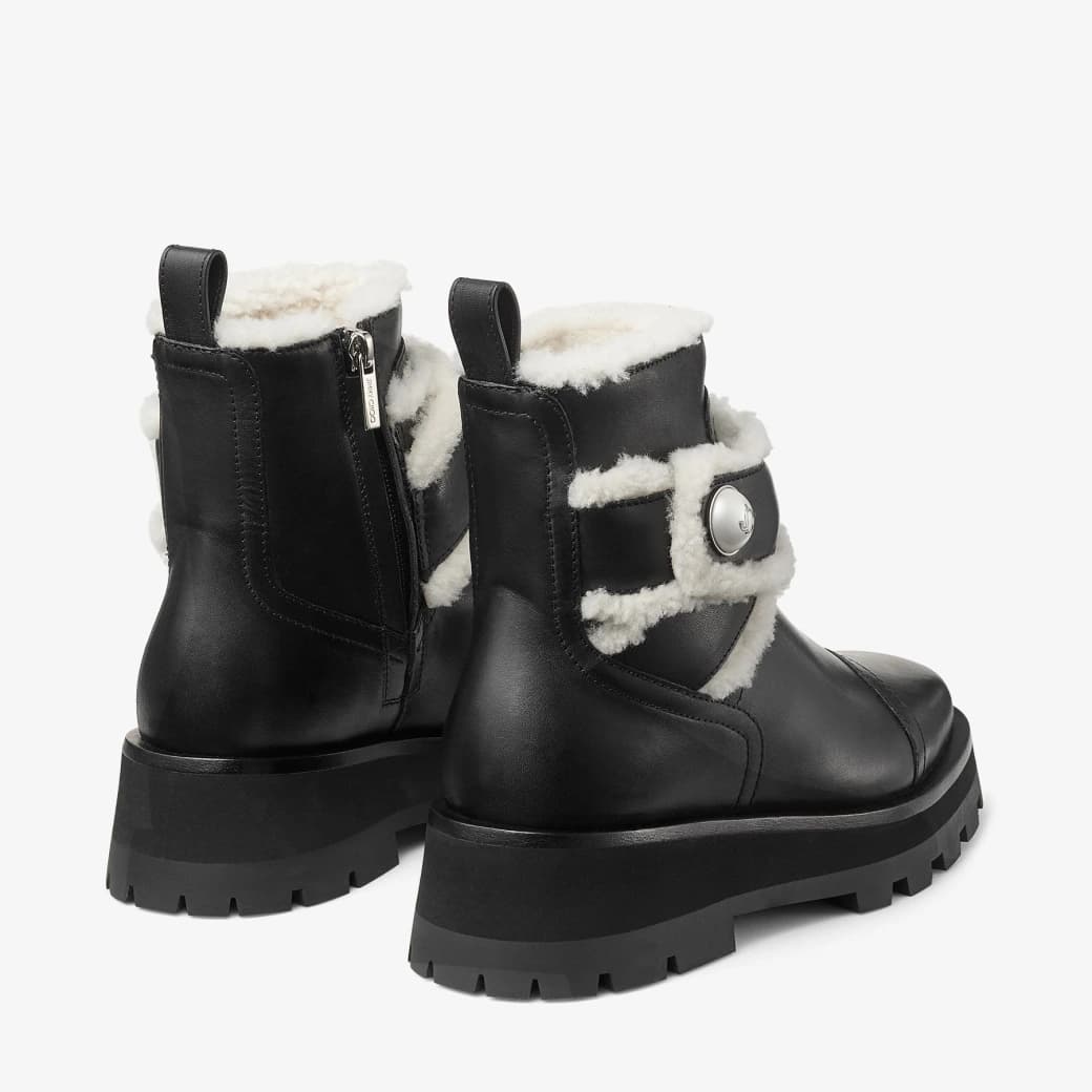 Suede Ankle Boots with Shearling Sale Price
