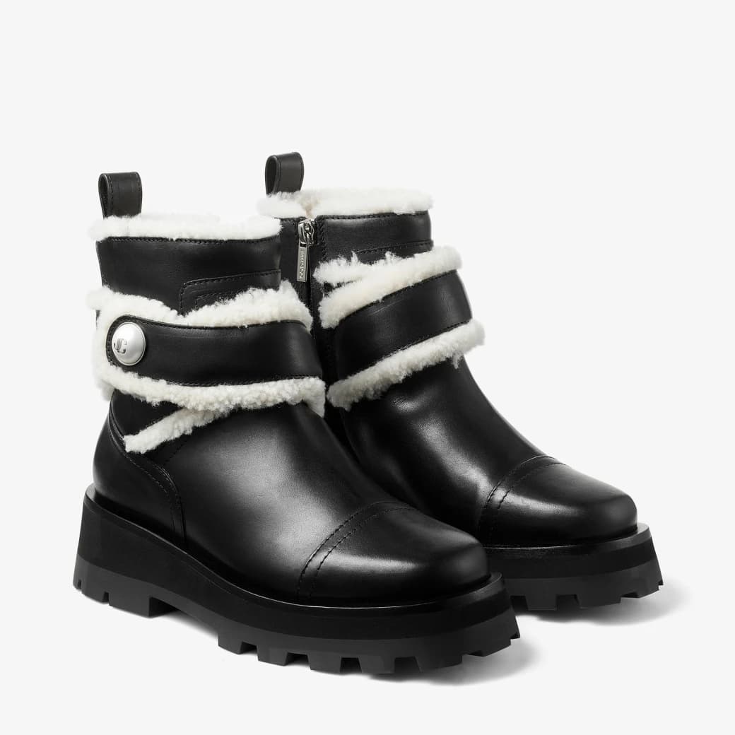 Suede Ankle Boots with Shearling Sale Price thumbnail 2