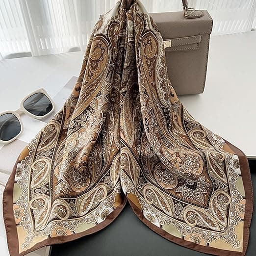 Sumolux Head Hair Scarf for Women Like Satin Silk Scarf Bandana
