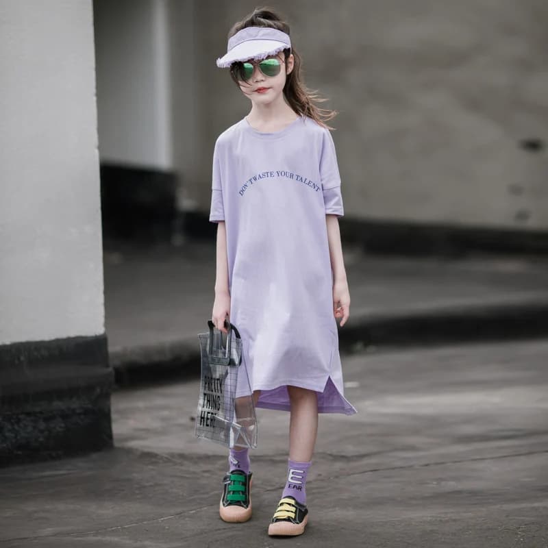 Letter Print T-shirt Dress thumbnail 3