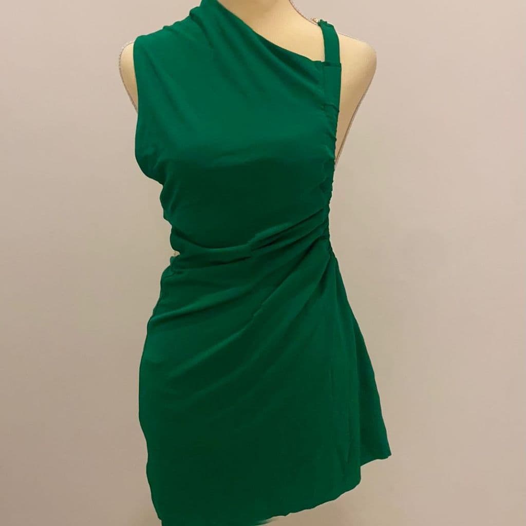 Cult Gaia Val Dress Malachite