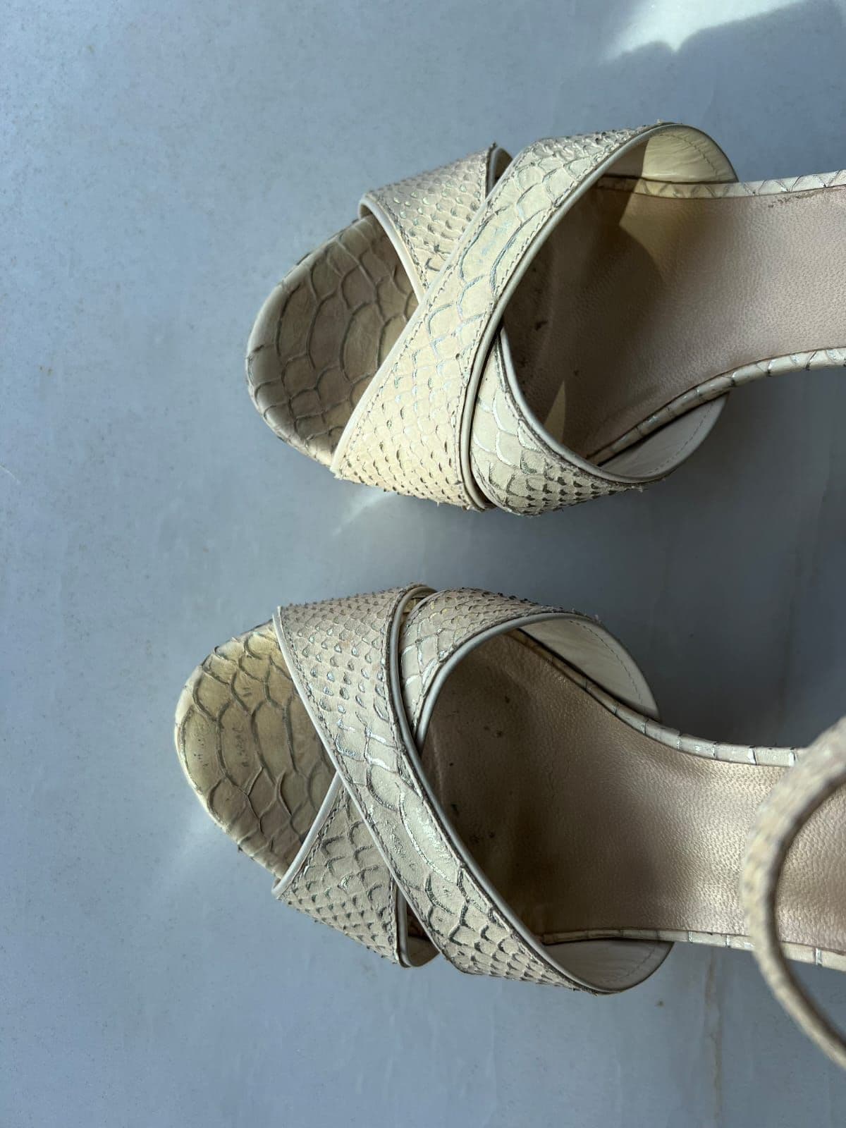 Stuart Weitzman peep toe heels thumbnail 4