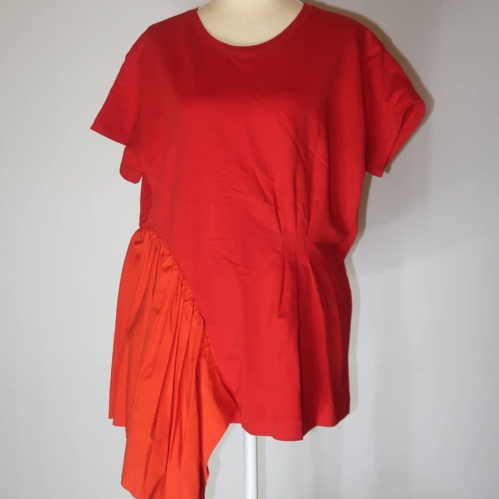 Dries Van Noten Asymmetrical Pleated Tee thumbnail 1