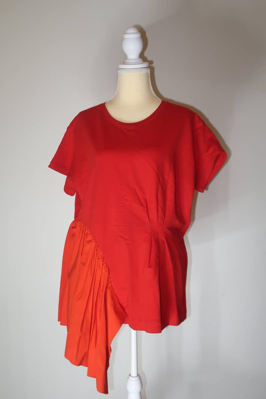 Dries Van Noten Asymmetrical Pleated Tee thumbnail 2