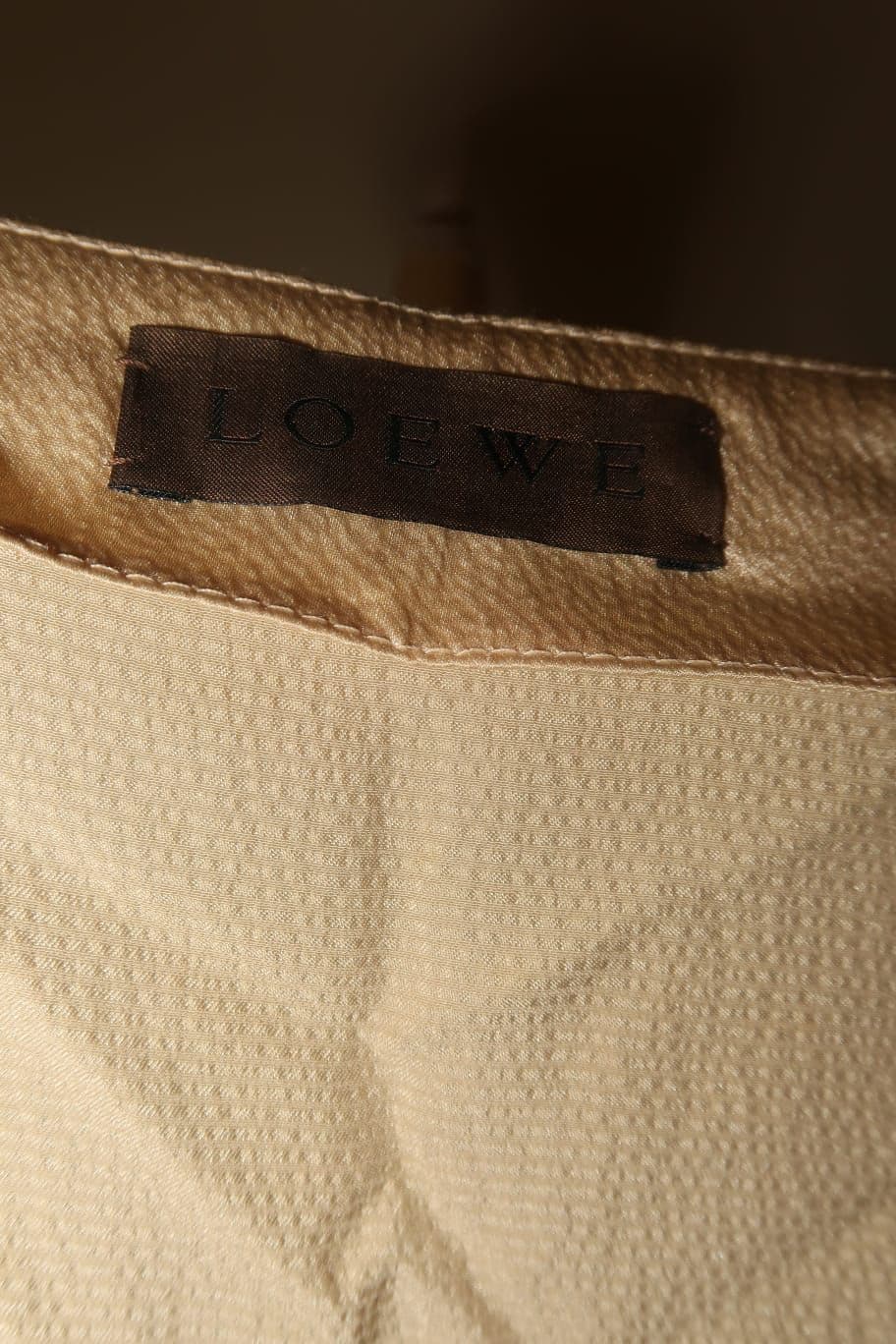Loewe silk beige dress thumbnail 3