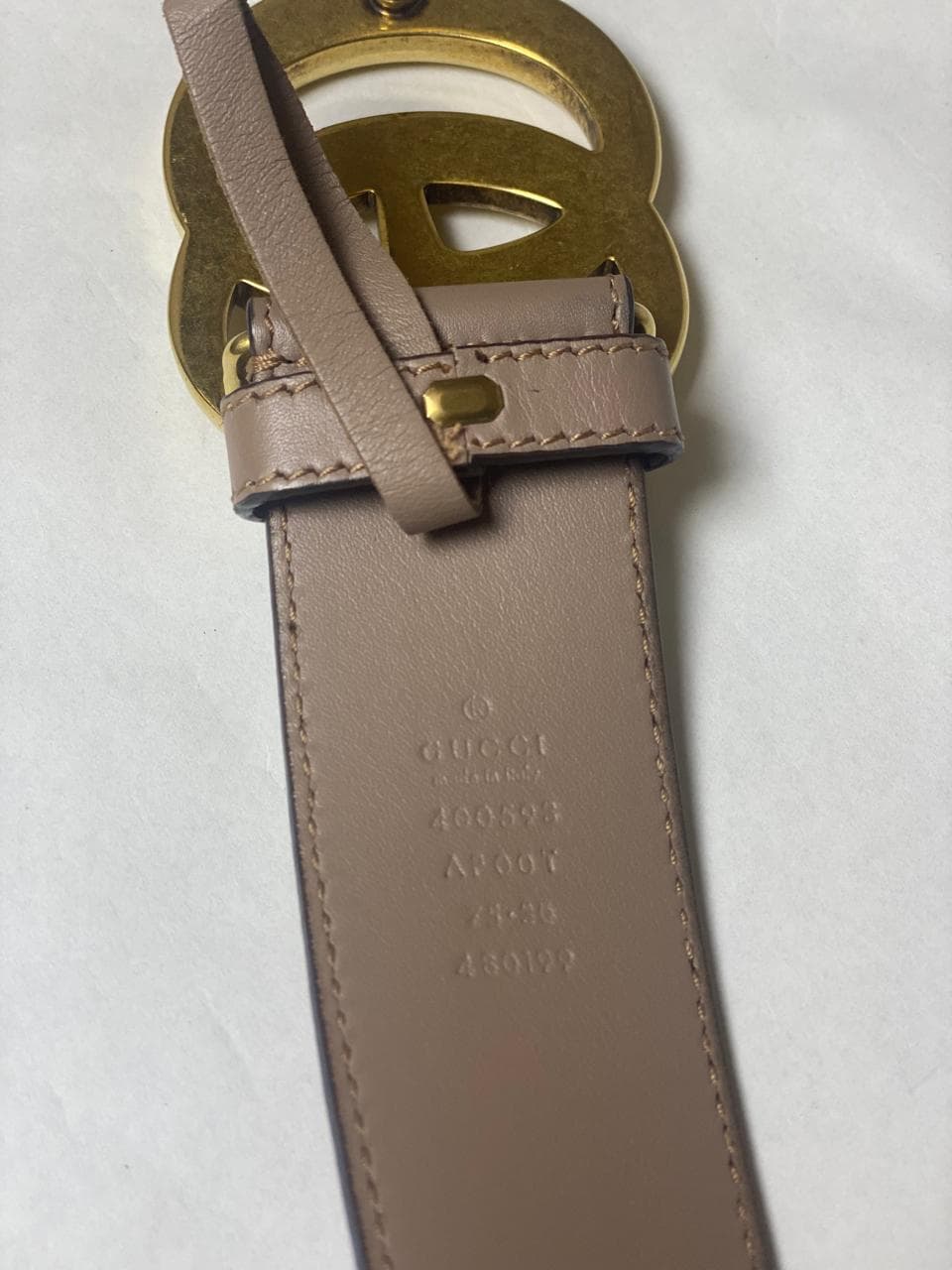 Tan Classic buckle belt thumbnail 2