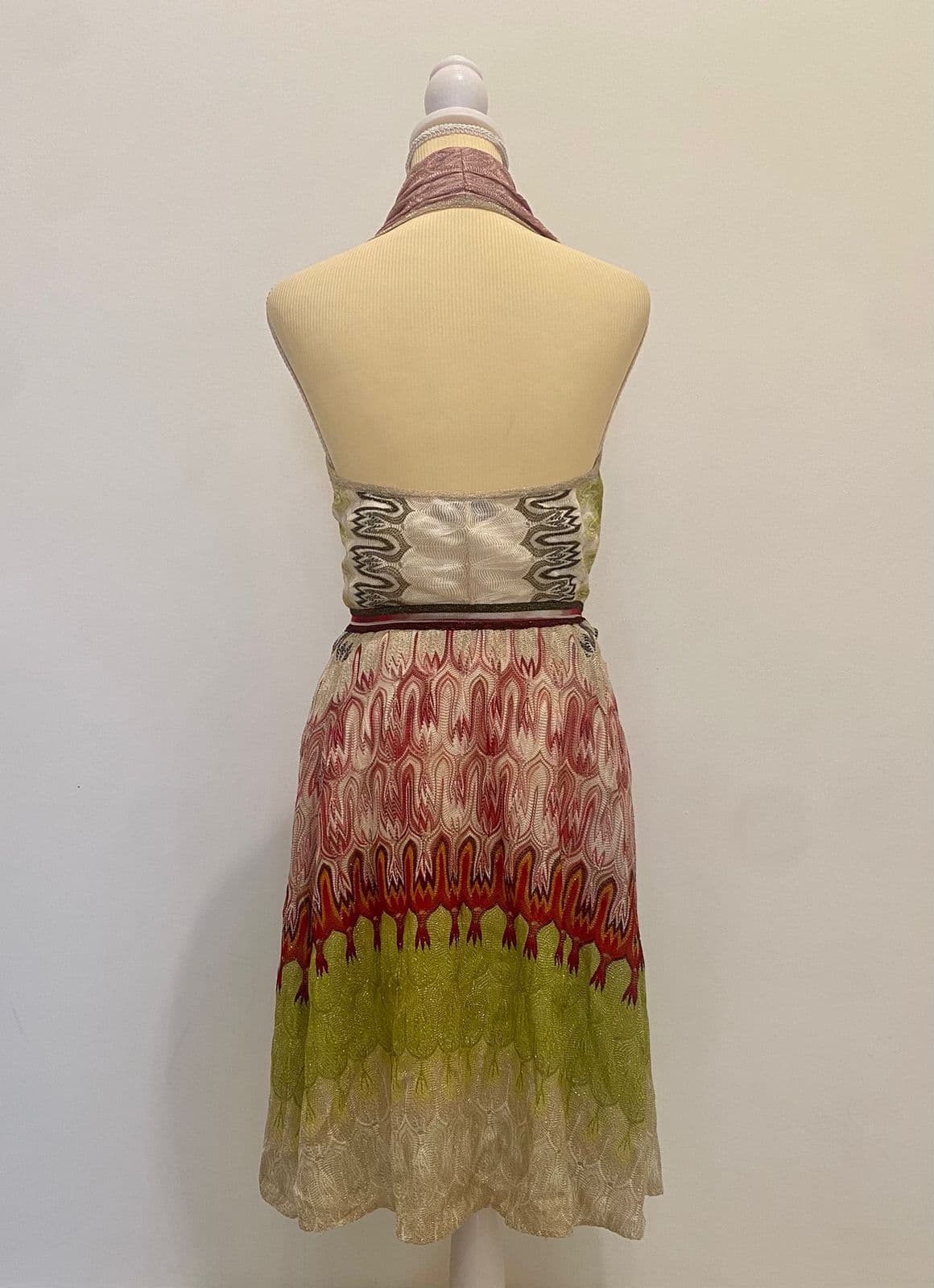 Missoni Wrap-effect Metallic Dress In Ivory thumbnail 2