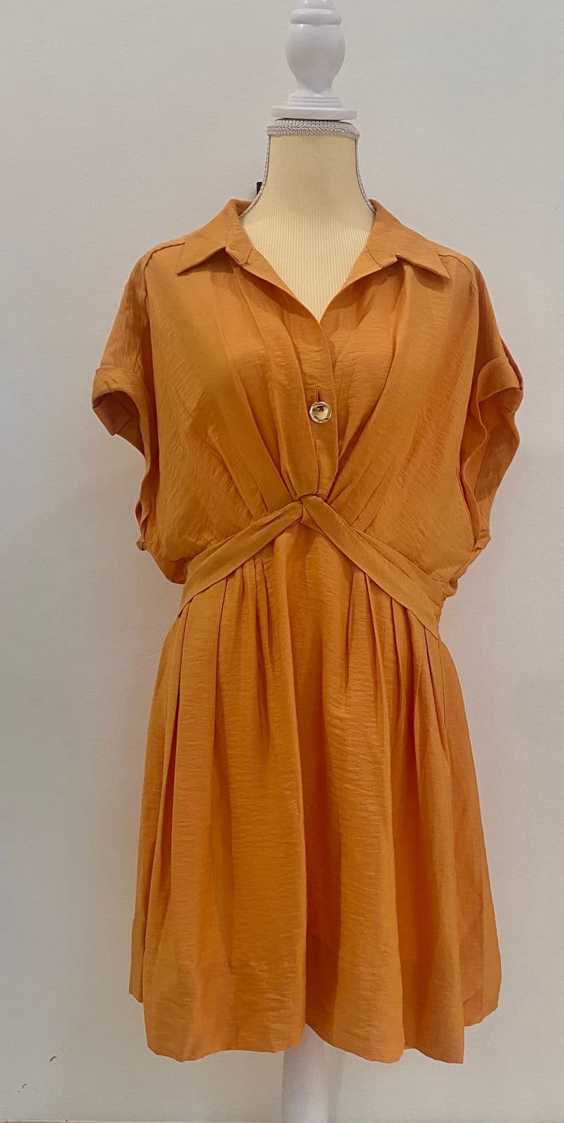 SANDRO Mini Dress Orange thumbnail 2