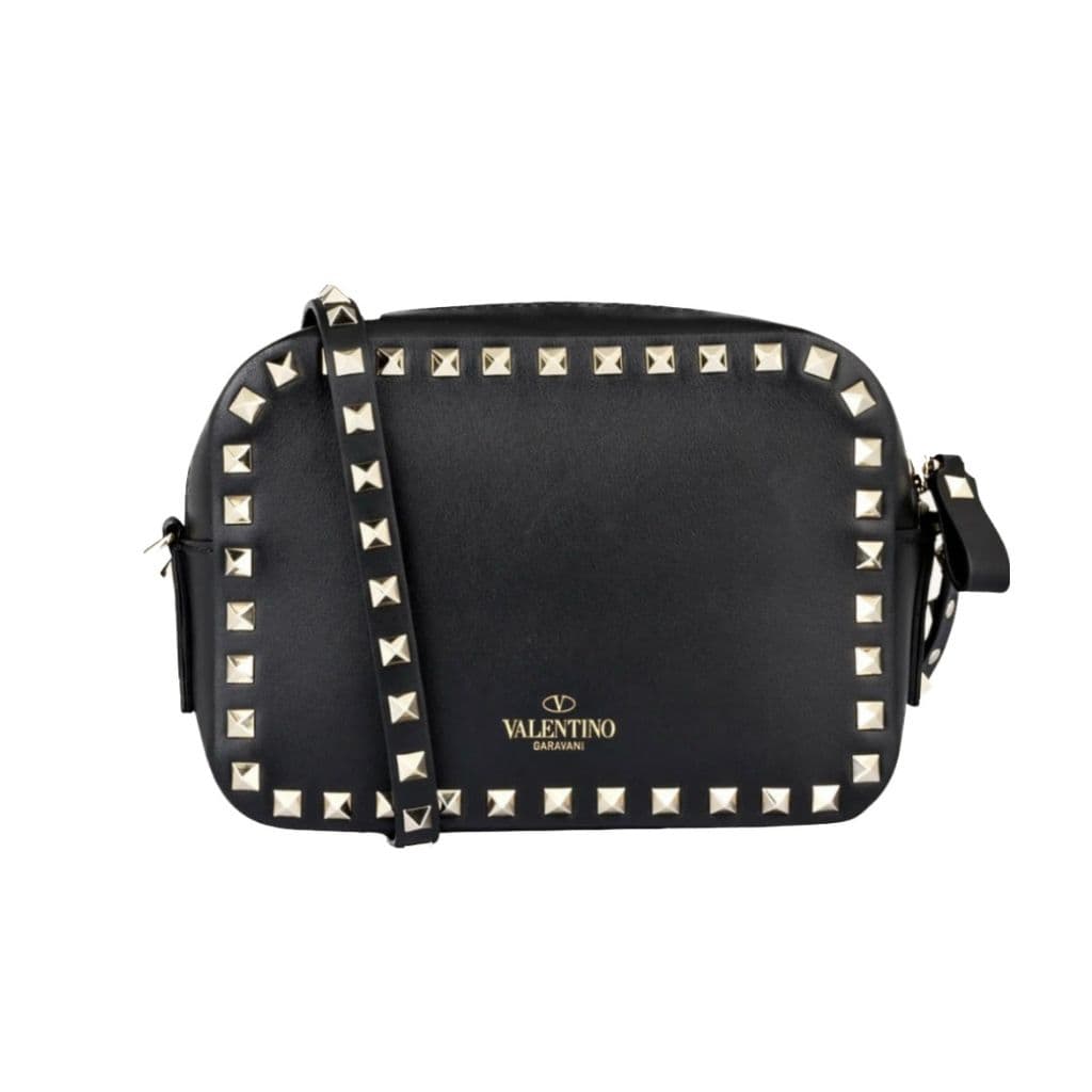 Valentino Black Leather Crossbody Bag