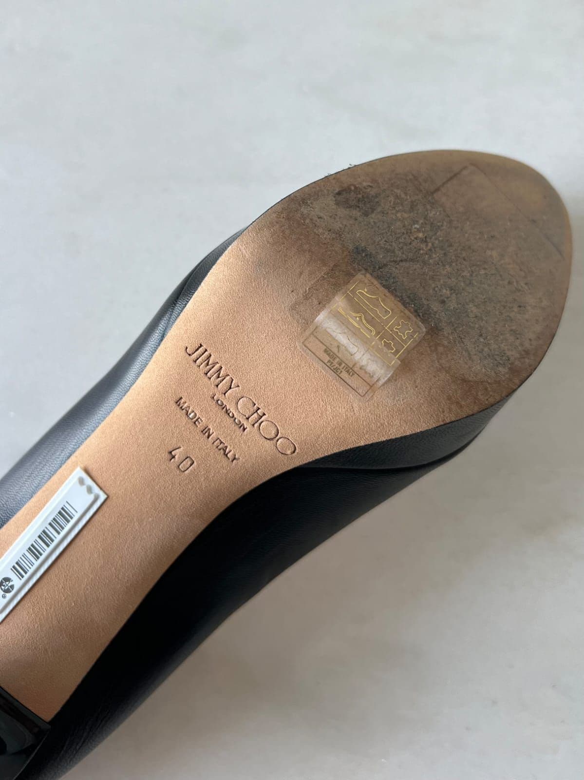 Jimmy Choo black leather pumps thumbnail 3