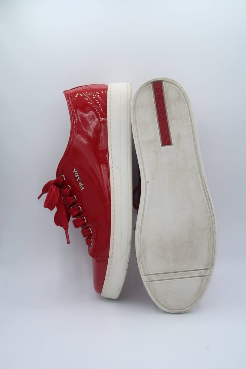 Prada Leather trainers thumbnail 4