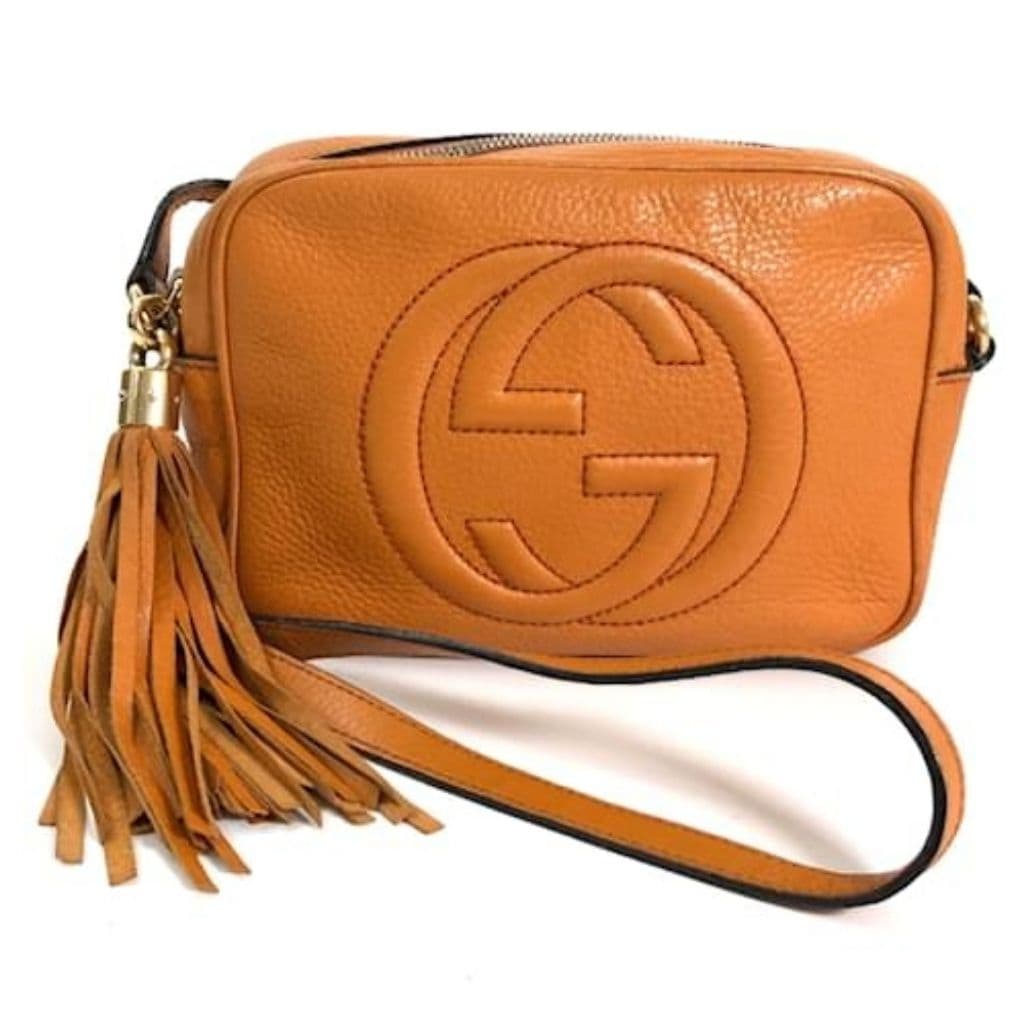 Gucci Brown Leather Soho Disco Crossbody Bag