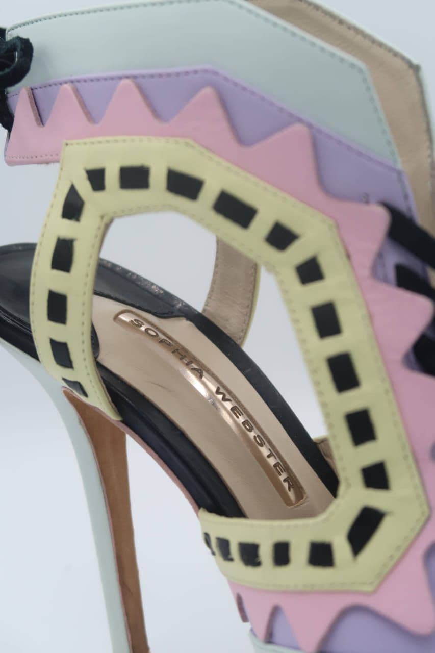 Sophia Webster Multicolor Glitter And Leather thumbnail 4