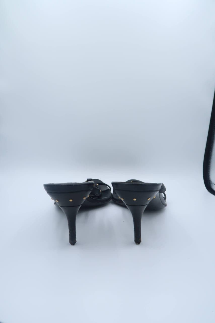 Gucci Black Leather Sandals thumbnail 4