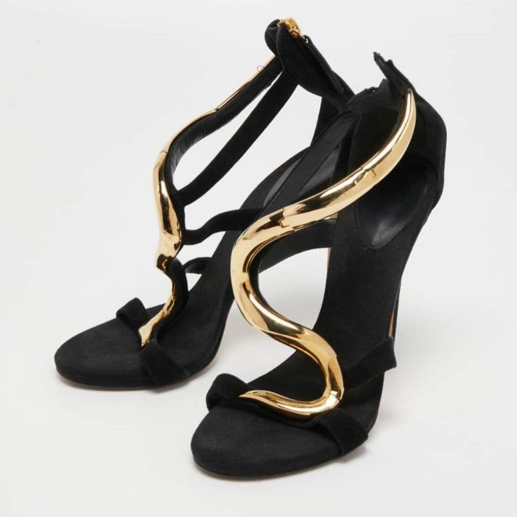 Giuseppe Zanotti Black Leather Venere Sandals thumbnail 1