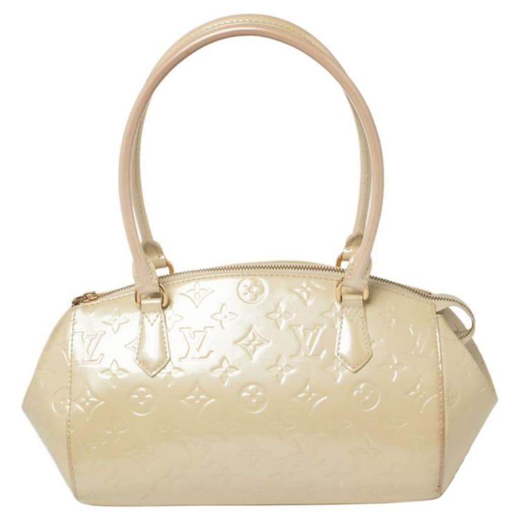 Louis Vuitton Blanc Corail Monogram Vernis Sherwood PM Bag thumbnail 1