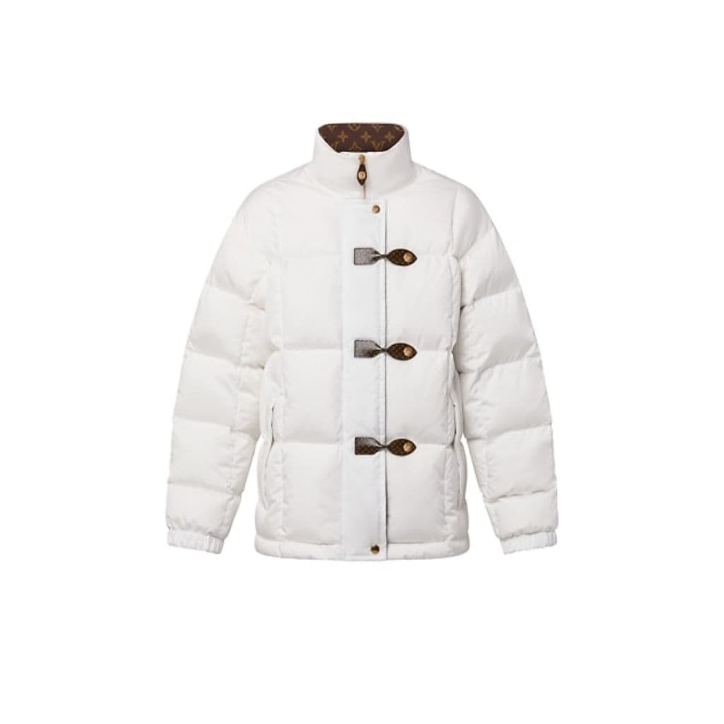 Calvin Klein Girls Ivory Puffer Coat