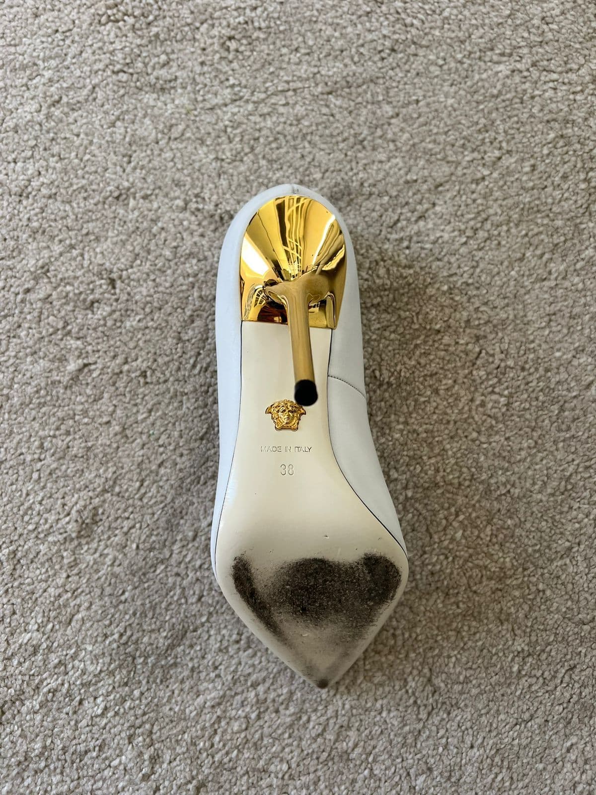 Versace Leather Palazzo Pointed Toe Pumps thumbnail 3