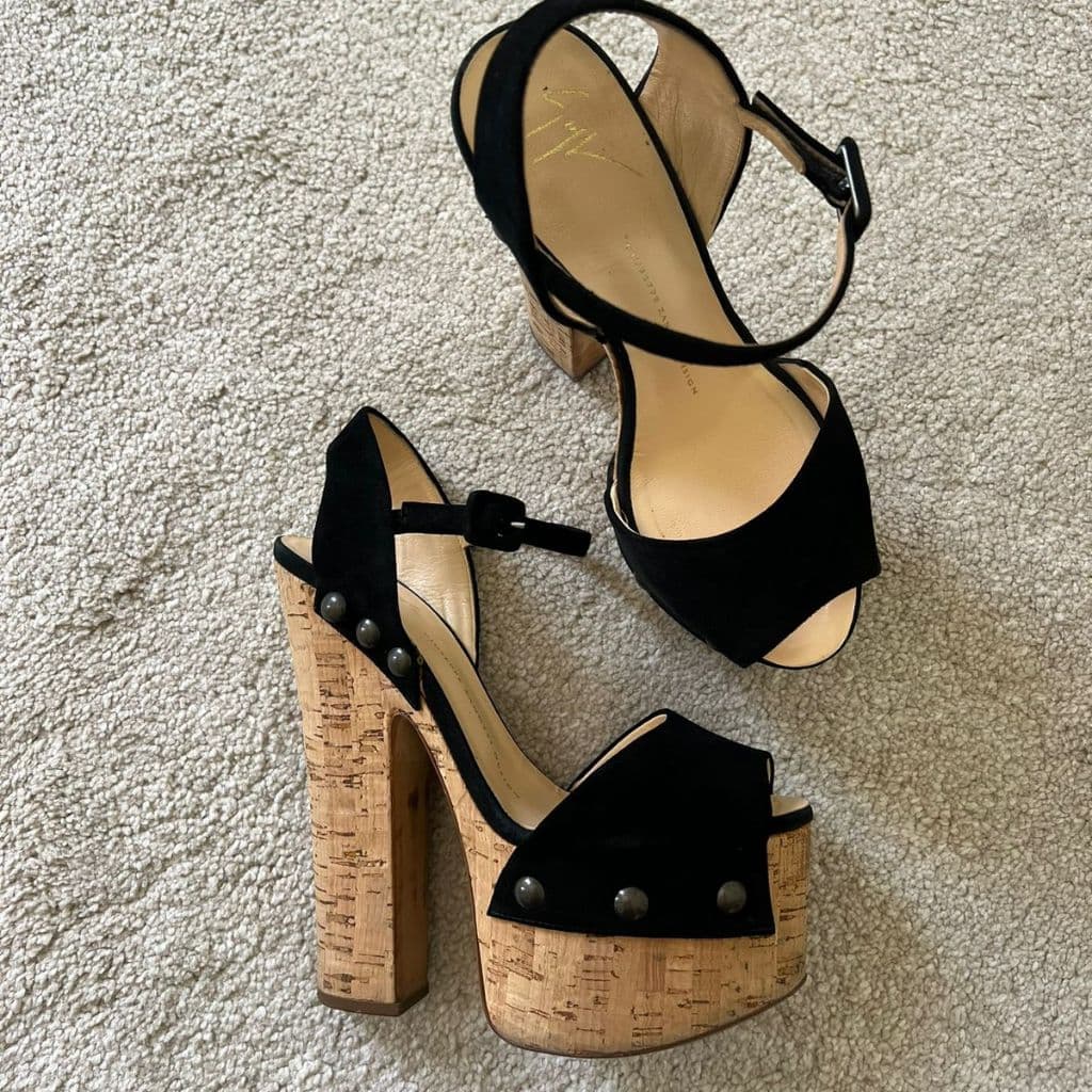 Giuseppe Zanotti black leather sandals thumbnail 1