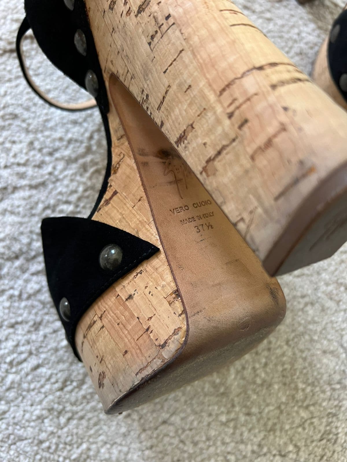 Giuseppe Zanotti black leather sandals thumbnail 3
