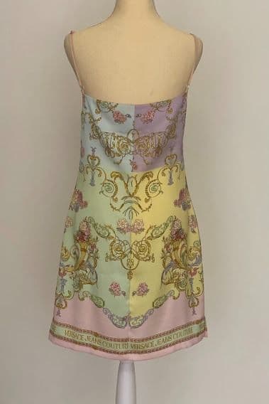 Versace silk mid-length dress thumbnail 2