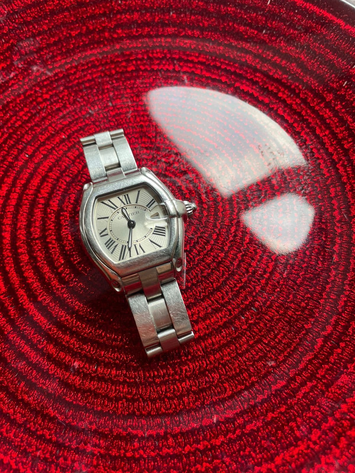 Cartier Silver Stainless Steel Roadster 2675 Women's Wristwatch 31 mm thumbnail 4
