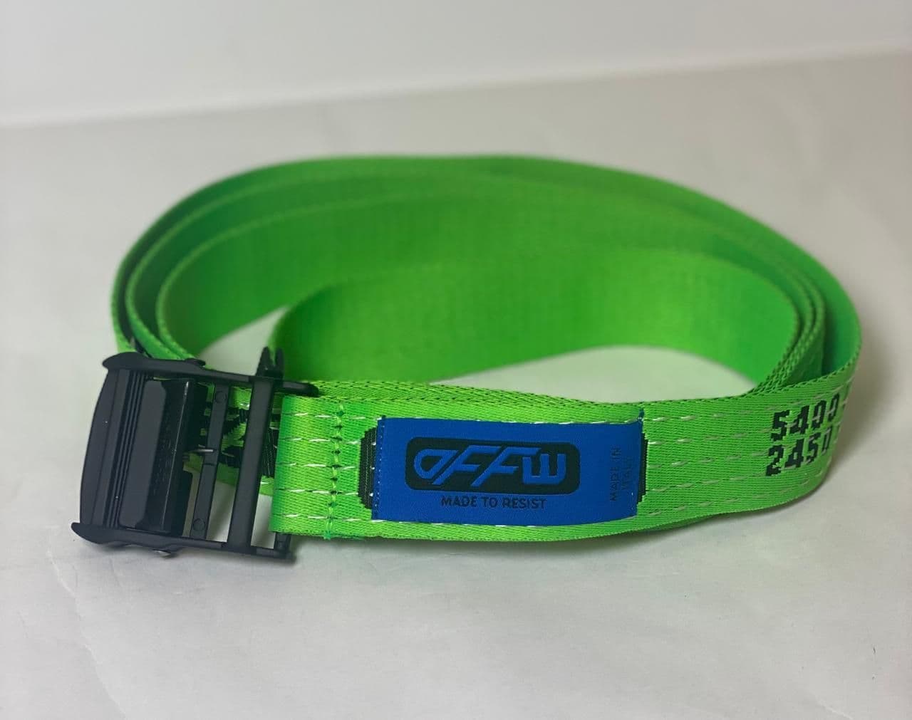 Off-White Green Industrial Webbing Belt thumbnail 2