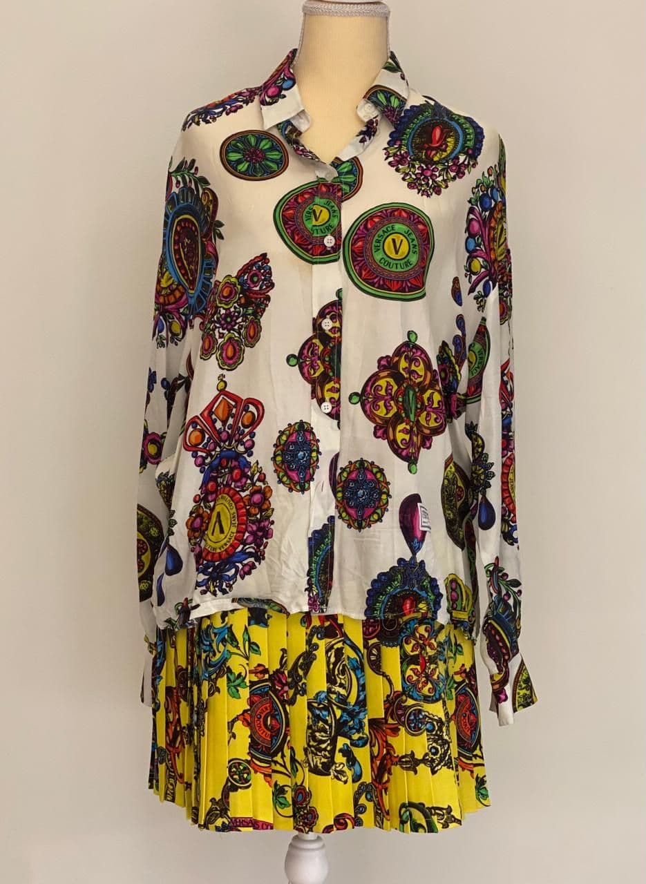 Versace Jeans Couture White Viscose Shirt thumbnail 2