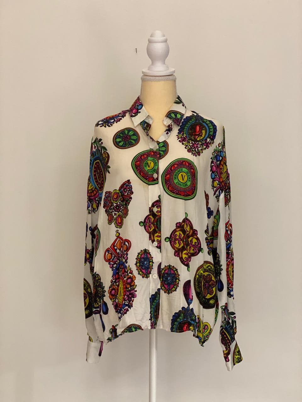 Versace Jeans Couture White Viscose Shirt thumbnail 3