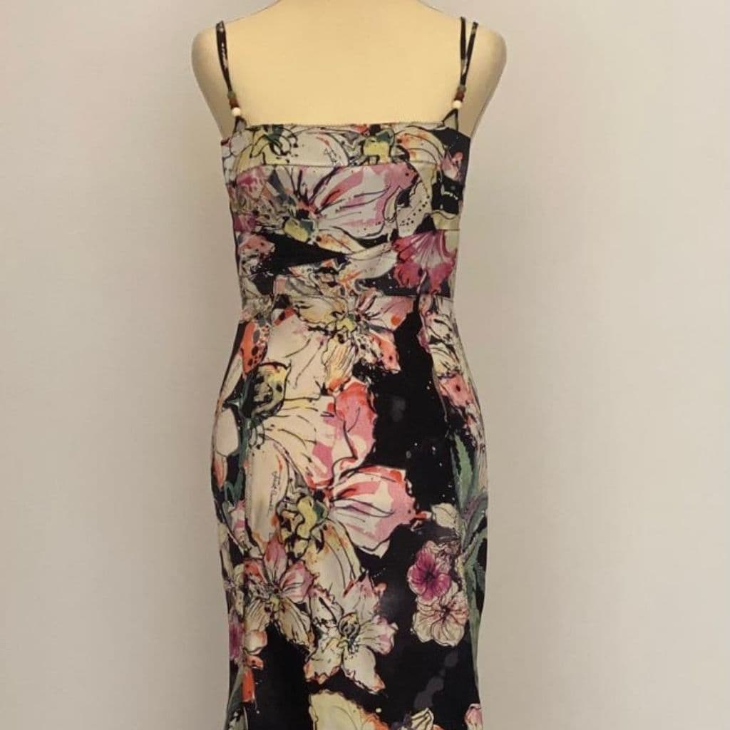 Roberto Cavalli floral-print silk dress