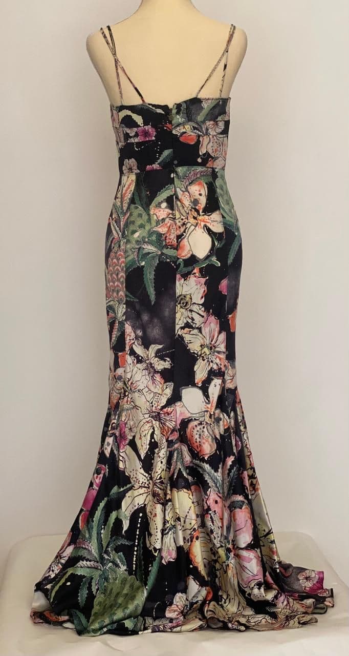 Roberto Cavalli floral-print silk dress thumbnail 3