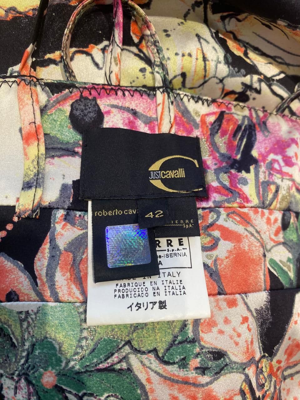Roberto Cavalli floral-print silk dress thumbnail 4