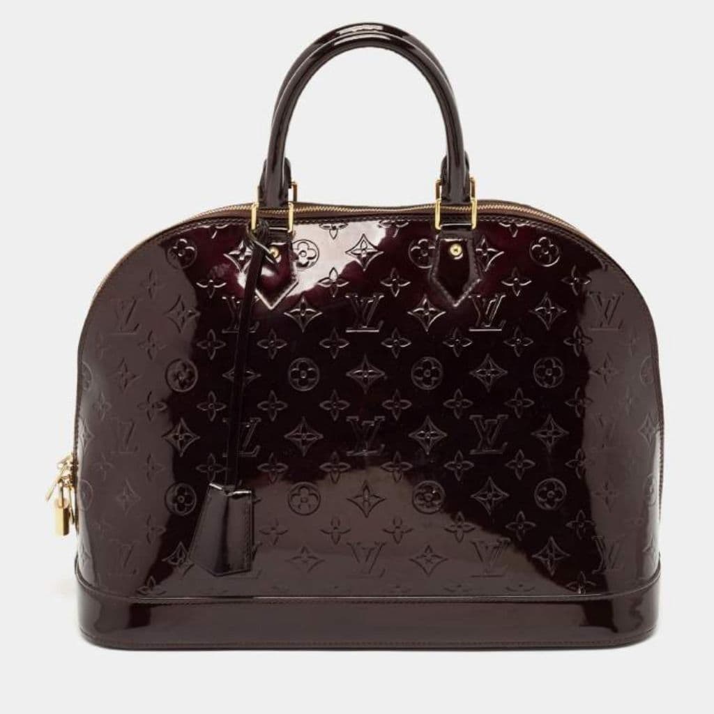 Louis Vuitton Amarante Monogram Vernis Alma GM Bag