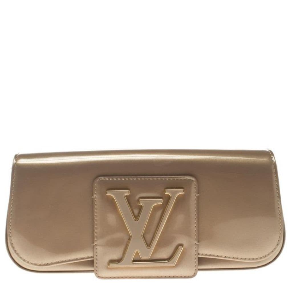 Louis Vuitton Beige Poudre Vernis Sobe Clutch
