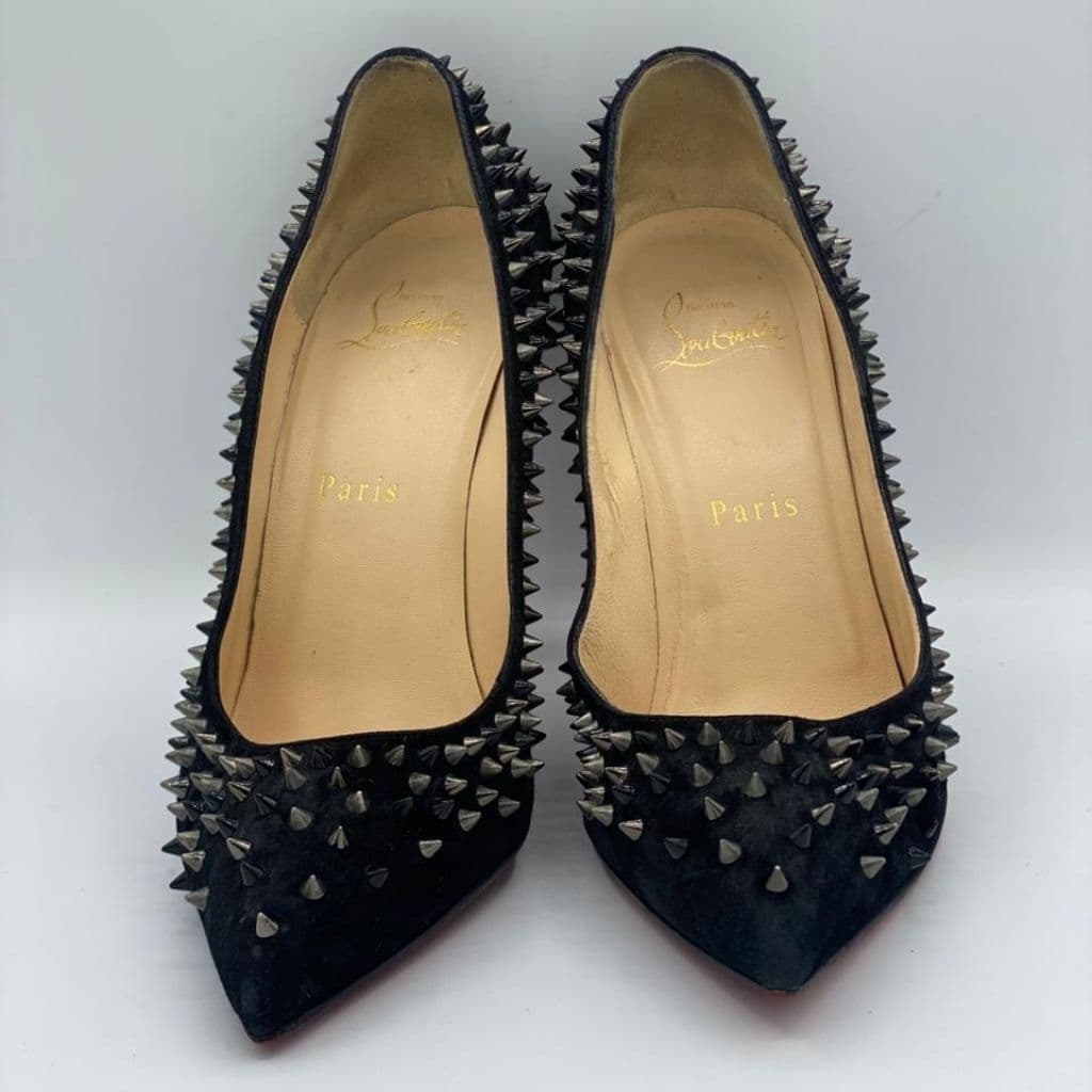 Christian Louboutin Black Suede Pumps