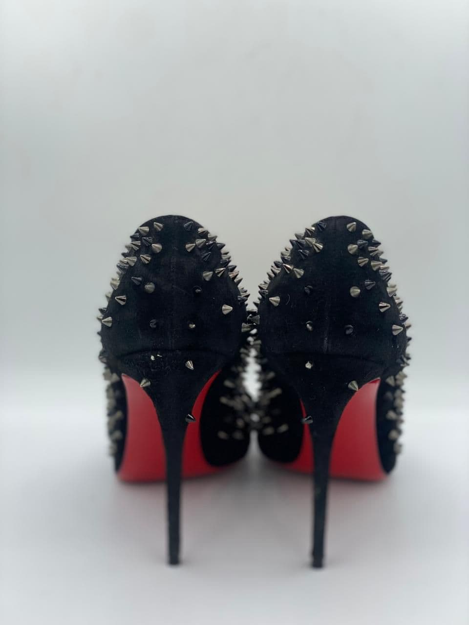 Christian Louboutin Black Suede Pumps thumbnail 2