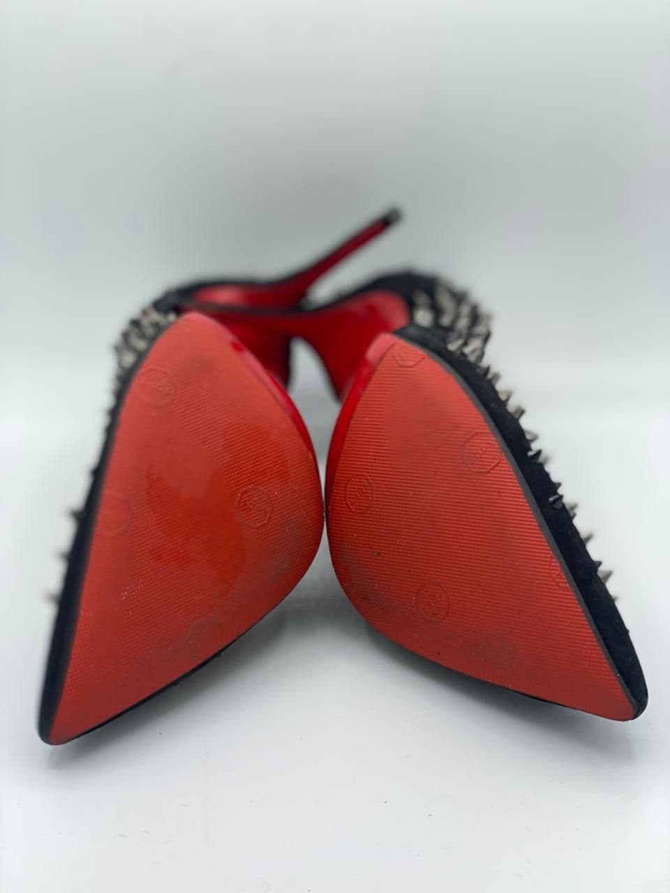 Christian Louboutin Black Suede Pumps thumbnail 3