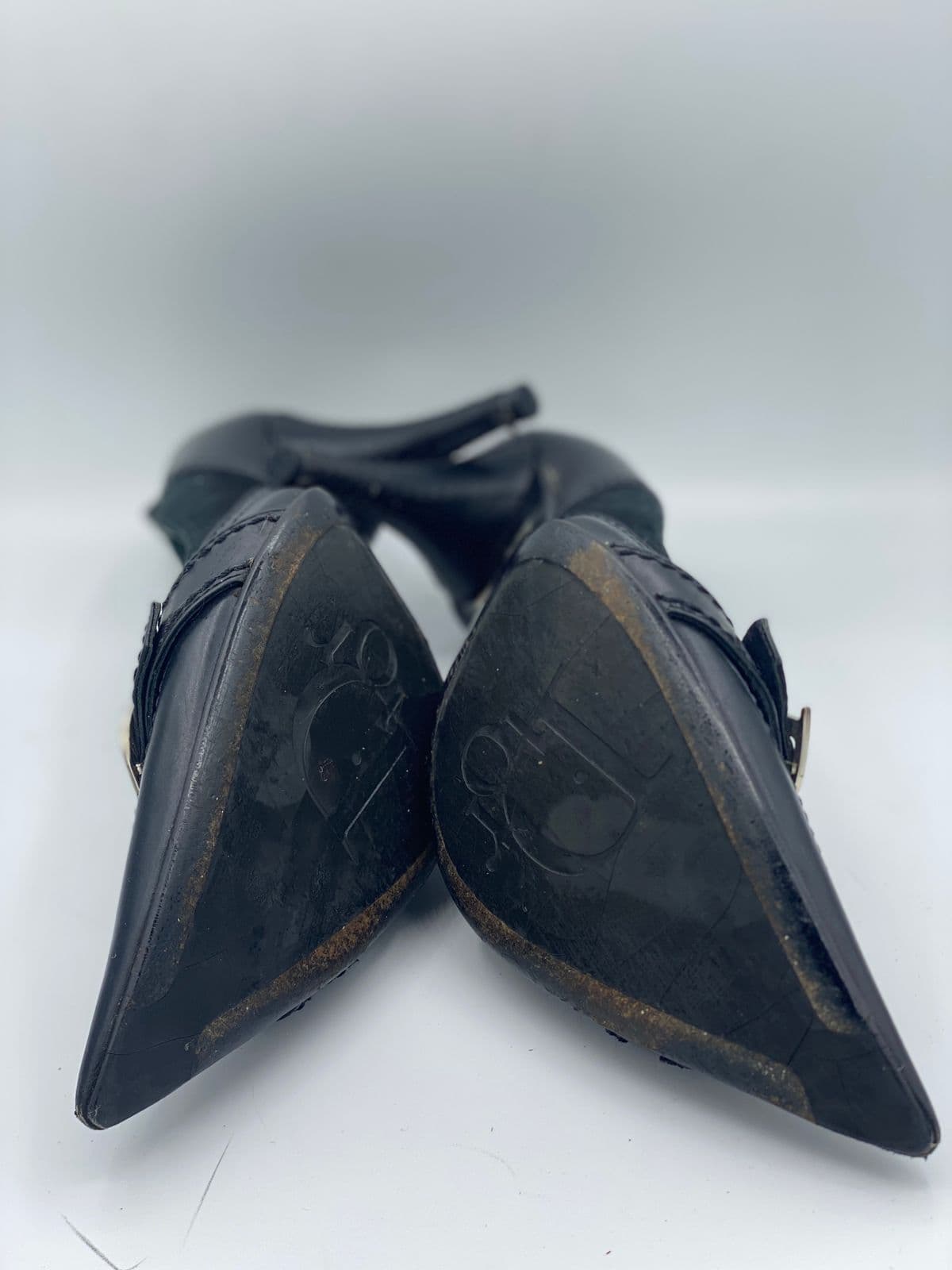 Dior Black Gaucho Buckle Pumps thumbnail 3