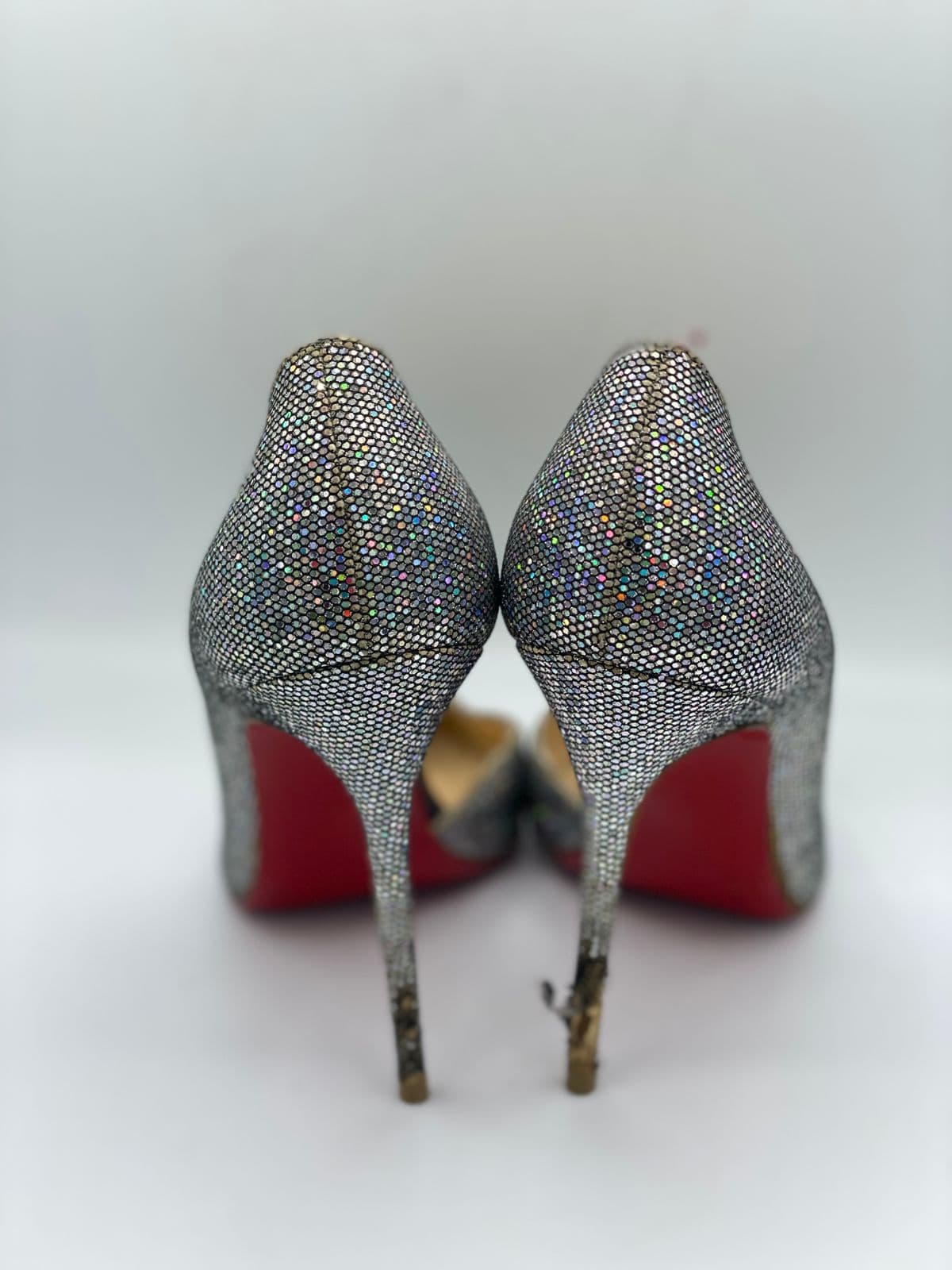 Christian Louboutin Multicolor Glitter Suede Iriza Pumps thumbnail 2