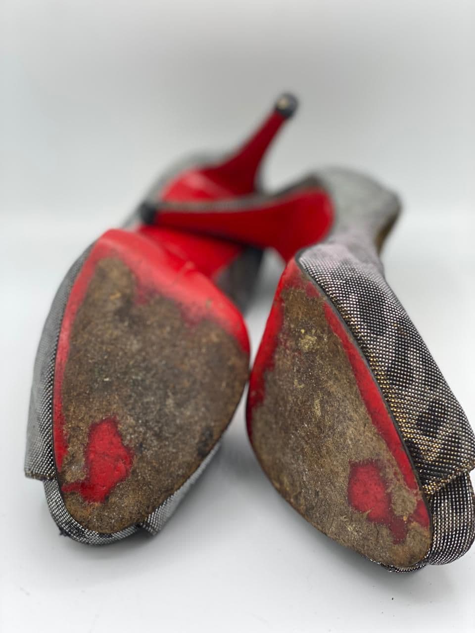 Christian Louboutin Metallic Leopard Print Pumps thumbnail 4