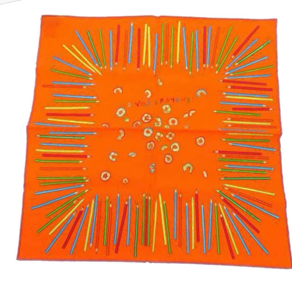 Hermes silk scarf