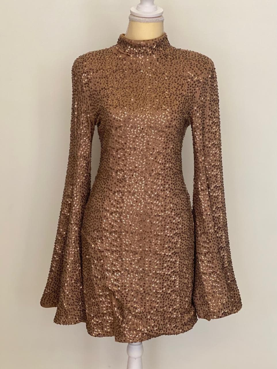 Michael Costello x Revolve Mock Neck Mini Dress thumbnail 2