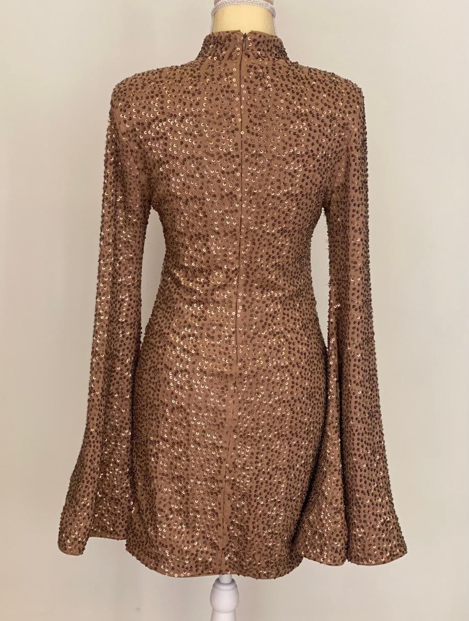 Michael Costello x Revolve Mock Neck Mini Dress thumbnail 3