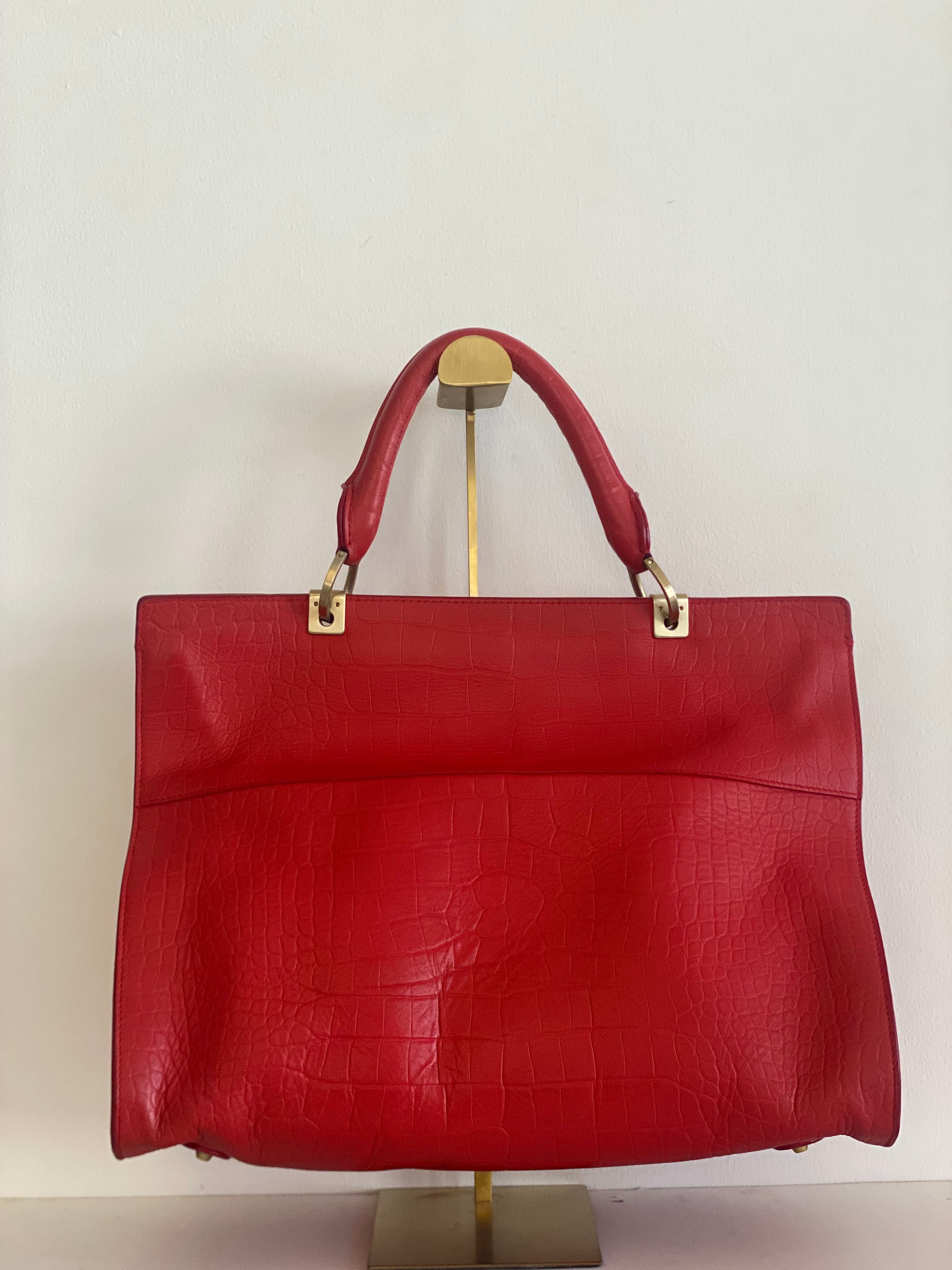 Roberto Cavalli Leather Multiple Pocket Top Handle Bag thumbnail 2