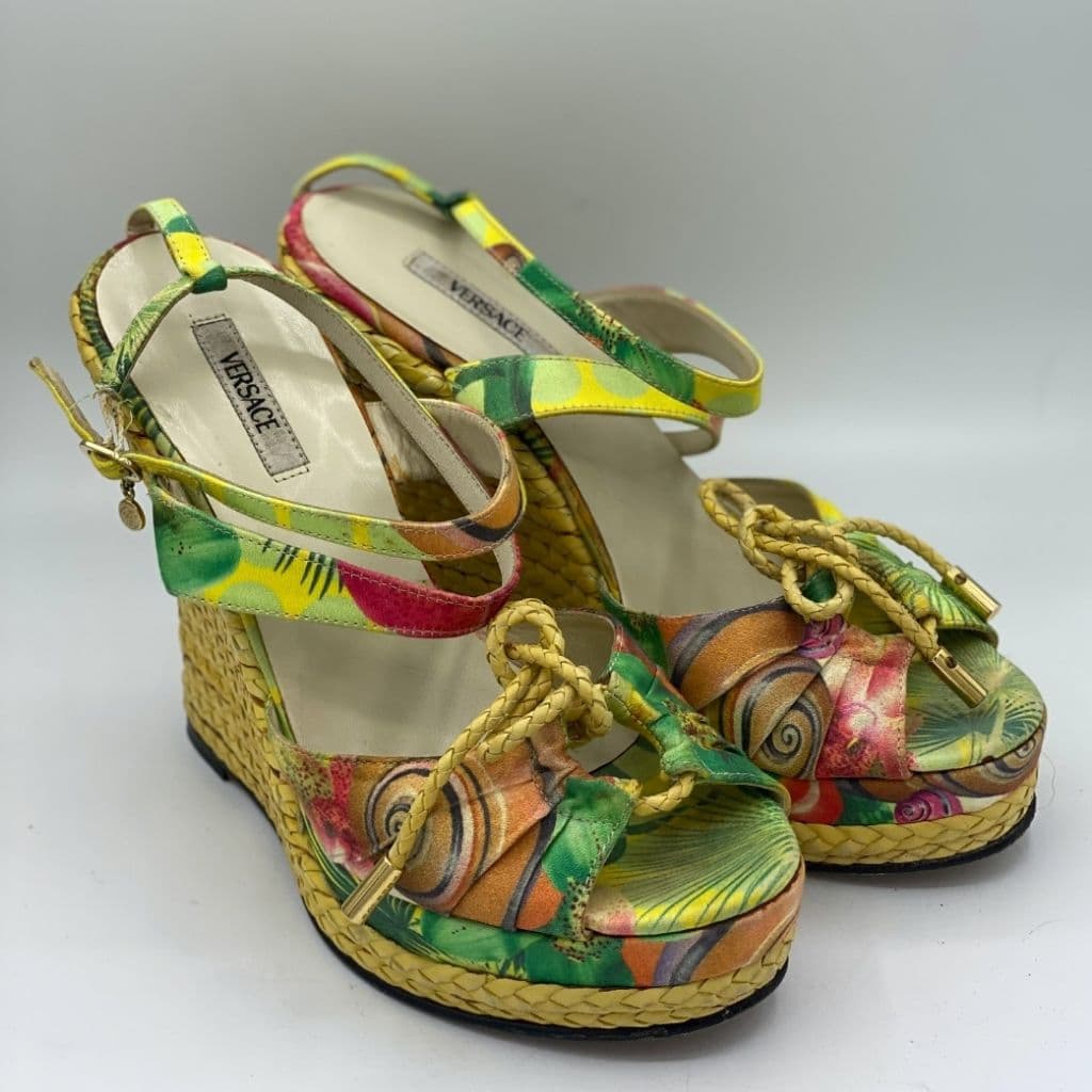Versace Espadrilles Wedge sandals