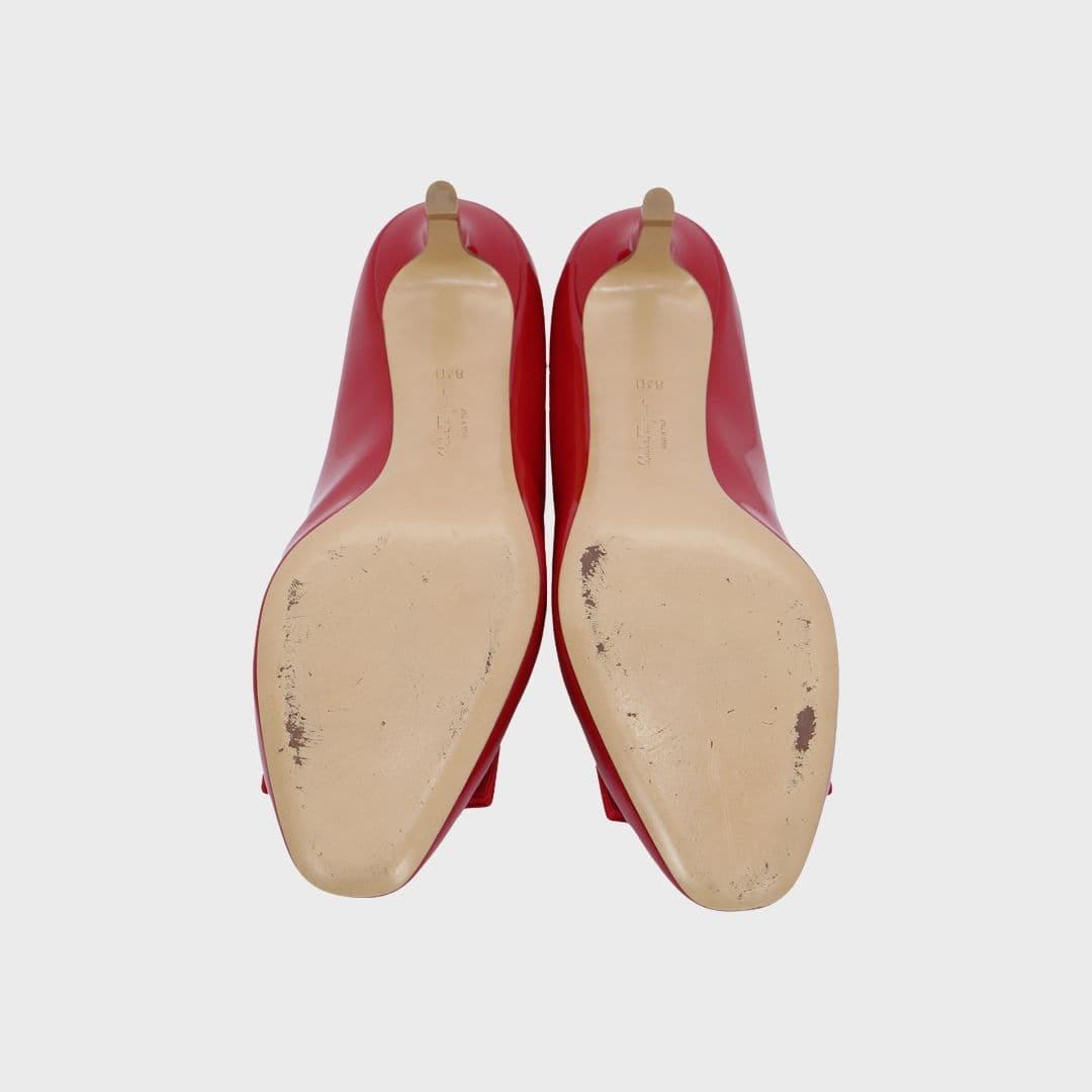 Red Vara Bow Patent Leather Pumps Shoes thumbnail 2