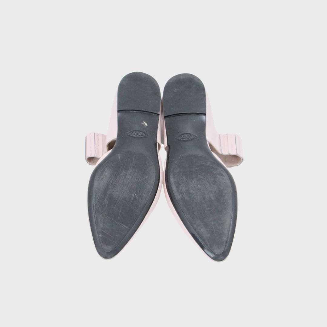Light Pink Leather Pumps Shoes thumbnail 2
