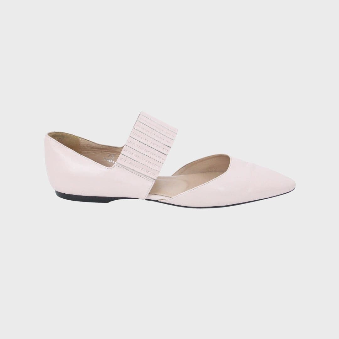 Light Pink Leather Pumps Shoes thumbnail 4