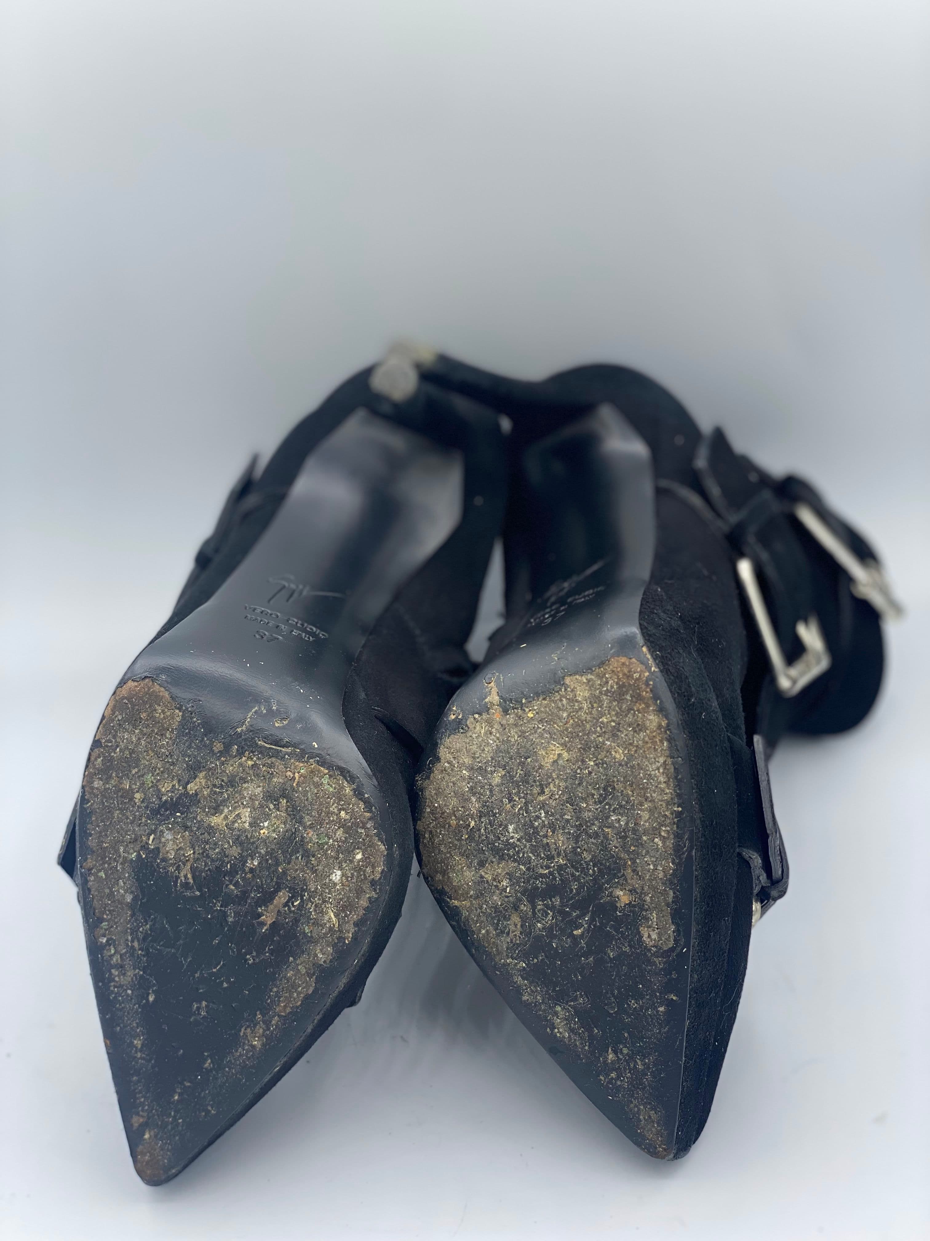 Giuseppe Zanotti Black Suede Boots thumbnail 4